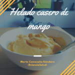 Receta: Helado casero de mango